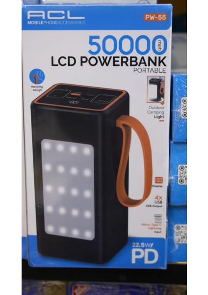 Pw-55 Siyah Powerbank