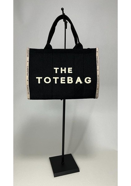 The Tote Bag Siyah El ve Omuz Çantası