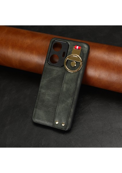 Realme C55 4g Kılıf Ayarlanabilir Bileklik Kickstand Döngü Pu Deri Bilek Kayışı (Yurt Dışından) indirimleri