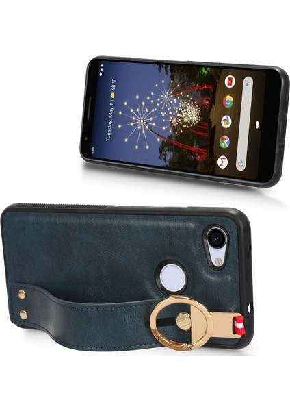 Google Pixel 3A Kılıf Ayarlanabilir Bileklik Kickstand Döngü Pu Deri Bilek Kayışı (Yurt Dışından) fiyatları