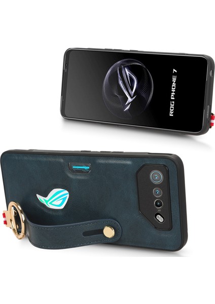 Asus Rog Phone 7 Kılıf Ayarlanabilir Bileklik Kickstand Döngü Pu Deri Bilek Kayışı (Yurt Dışından) fiyatları