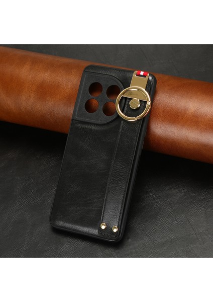 Oneplus 11R 5g Kılıf Ayarlanabilir Bileklik Kickstand Döngü Pu Deri Bilek Kayışı (Yurt Dışından)