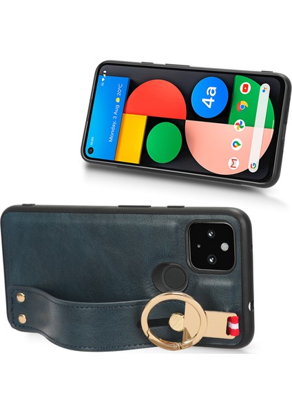 Google Pixel 4A 5g Kılıf Ayarlanabilir Bileklik Kickstand Döngü Pu Deri Bilek Kayışı (Yurt Dışından) fiyatları