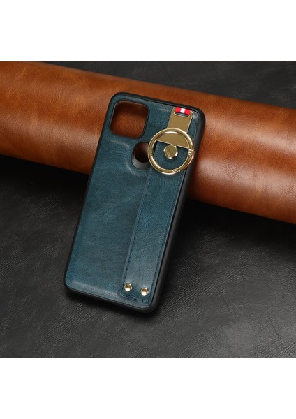 Google Pixel 4A 5g Kılıf Ayarlanabilir Bileklik Kickstand Döngü Pu Deri Bilek Kayışı (Yurt Dışından) indirimleri