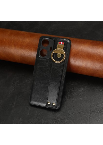 Realme C55 4g Kılıf Ayarlanabilir Bileklik Kickstand Döngü Pu Deri Bilek Kayışı (Yurt Dışından) indirimleri