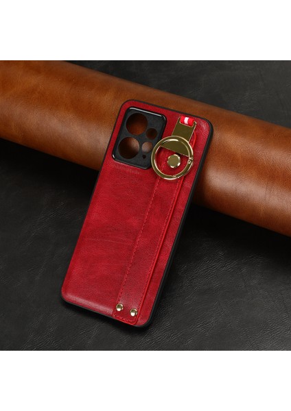 Xiaomi Redmi Note 12 4g Kılıf Ayarlanabilir Bileklik Kickstand Döngü Pu Deri Bilek Kayışı (Yurt Dışından) indirimleri
