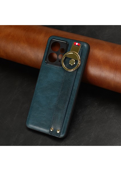 Xiaomi Redmi Note 12 4g Kılıf Ayarlanabilir Bileklik Kickstand Döngü Pu Deri Bilek Kayışı (Yurt Dışından)