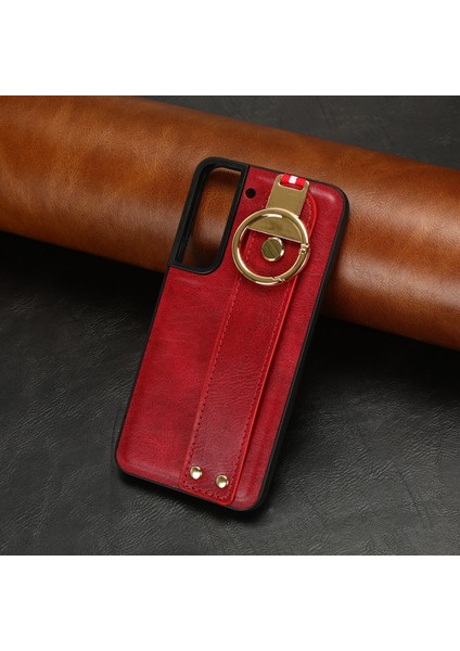 Samsung Galaxy S22 5g Kılıf Ayarlanabilir Bileklik Kickstand Döngü Pu Deri Bilek Kayışı (Yurt Dışından) indirimleri
