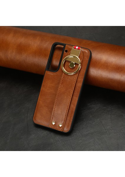 Samsung Galaxy S22 5g Kılıf Ayarlanabilir Bileklik Kickstand Döngü Pu Deri Bilek Kayışı (Yurt Dışından) indirimleri