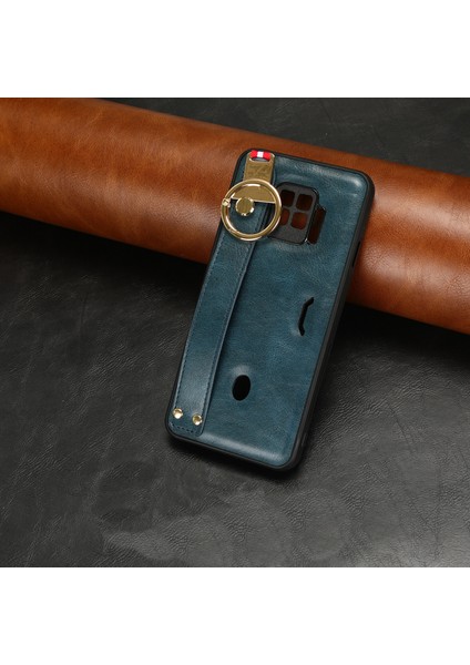 Zte Nubia Red Magic 7 Pro Kılıf Ayarlanabilir Bileklik Kickstand Döngü Pu Deri Bilek Kayışı (Yurt Dışından)