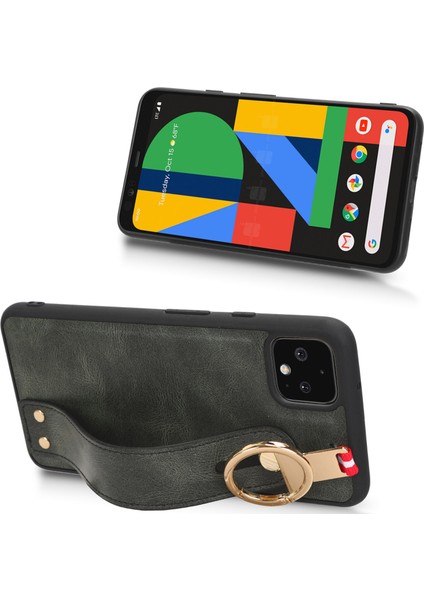 Google Pixel 4xl Kılıf Ayarlanabilir Bileklik Kickstand Döngü Pu Deri Bilek Kayışı (Yurt Dışından) fiyatları