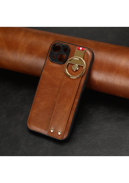 iPhone 13 Mini Kılıf Ayarlanabilir Bileklik Kickstand Döngü Pu Deri Bilek Kayışı (Yurt Dışından) indirimleri