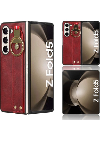 Samsung Galaxy Z Fold 5 5g Kılıf Ayarlanabilir Bileklik Kickstand Döngü Pu Deri Bilek Kayışı (Yurt Dışından) fiyatları