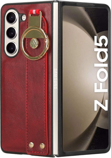 Samsung Galaxy Z Fold 5 5g Kılıf Ayarlanabilir Bileklik Kickstand Döngü Pu Deri Bilek Kayışı (Yurt Dışından) fırsatları