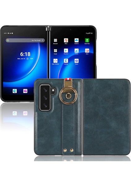 Microsoft Surface Duo 2 Kılıf Ayarlanabilir Bileklik Kickstand Döngü Pu Deri Bilek Kayışı (Yurt Dışından) fiyatları