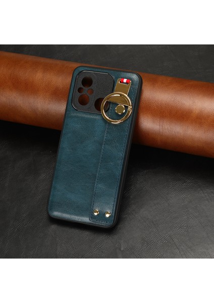 Xiaomi Redmi 12C Kılıf Ayarlanabilir Bileklik Kickstand Döngü Pu Deri Bilek Kayışı (Yurt Dışından) indirimleri