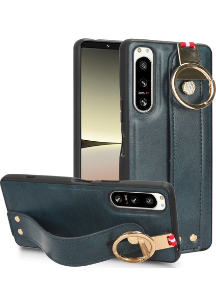 Sony Xperia 5 Iv Kılıf Ayarlanabilir Bileklik Kickstand Döngü Pu Deri Bilek Kayışı (Yurt Dışından)
