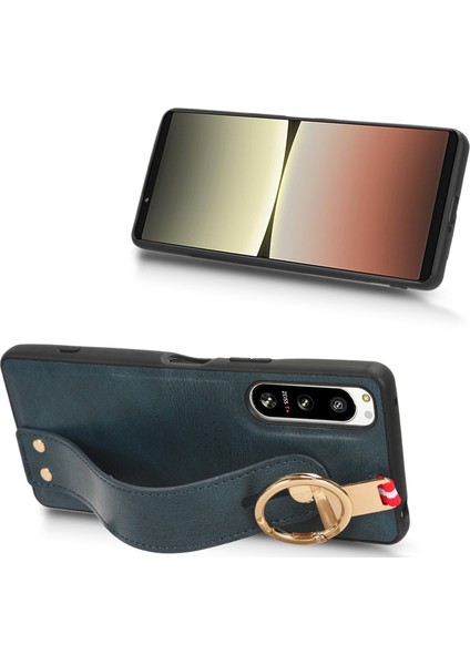 Sony Xperia 5 Iv Kılıf Ayarlanabilir Bileklik Kickstand Döngü Pu Deri Bilek Kayışı (Yurt Dışından) fiyatları