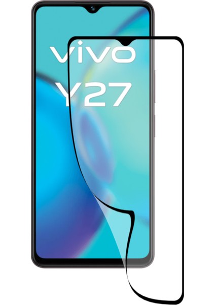 Caseart Vivo Y27 Tam Kaplayan Fiber Nano Ekran Koruyucu Cam