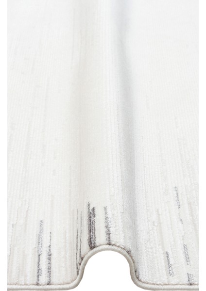 Lykıa Lky 01 Cream Grey Sade ve Modern Desenli Yumuşak Tuşeli Akrilik Makine Dokuması Halı modelleri