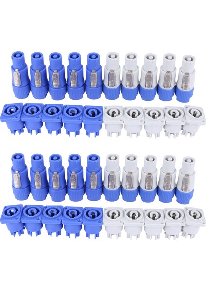 20X Powercon Tip A NAC3FCA+NAC3MPA-1 Kasa Fiş Paneli Adaptörü (Yurt Dışından)