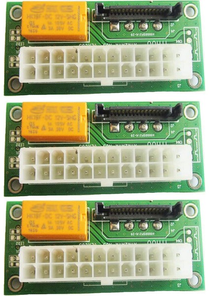 3x Güç Kartı Çift Psu Çoklu Güç Kaynağı Adaptörü ADD2PSU, Sata Atx 24PIN - 4pin Konektörü ile (Yurt Dışından)