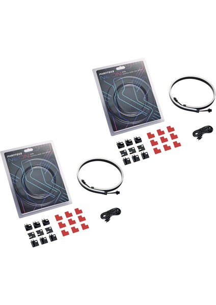 2x Phanteks M5 Işık Şeridi Argb Neon Bilgisayar Kasası Dekorasyon LED Şerit 5V 3pın Işık Başlığı Aura 550MM (Yurt Dışından)