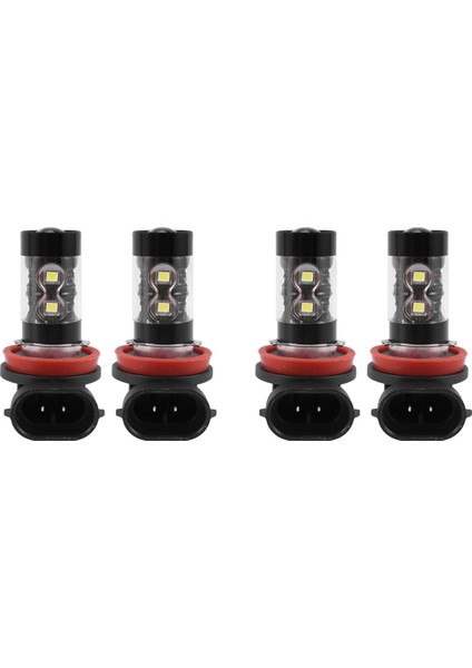 4'lü Paket Yüksek Güç 50W Süper Parlak H11/H8 10-Smd LED Işık Ampülleri Araba Sis Farı Lambalarının Değiştirilmesi Için, Beyaz (Yurt Dışından)