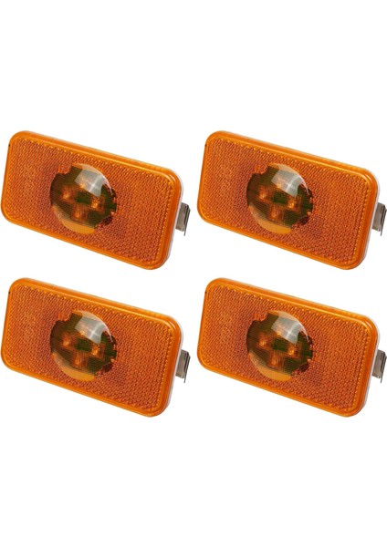 4x 24V Araba Kamyon LED Yan Işaretleyici Işık Amber Gösterge Lambası Kamyonlar Için 4 LED Fm/ (Yurt Dışından)