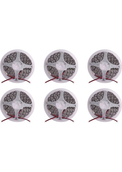 6x 300 Sıcak Beyaz LED 5050 Smd Esnek Işık Lamba Şeridi 12V Club 5m (Yurt Dışından)