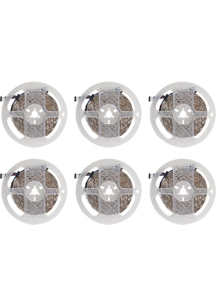 6 Adet 5m Rgb 300 5050 LED Esnek Işık Şeridi Su Geçirmez Olmayan DC12V (Yurt Dışından)