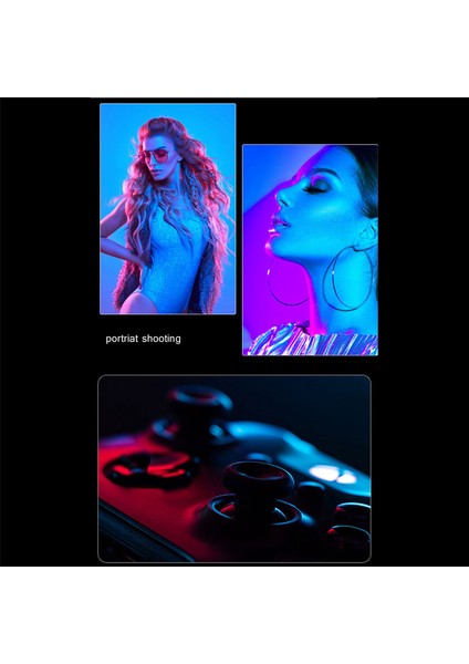 2500K-9000K LED Rgb Kamera Işığı Renk Çıkışı Video Işığı Kiti Kısılabilir Panel Işığı Şarj Edilebilir LED Işık Beyaz (Yurt Dışından)