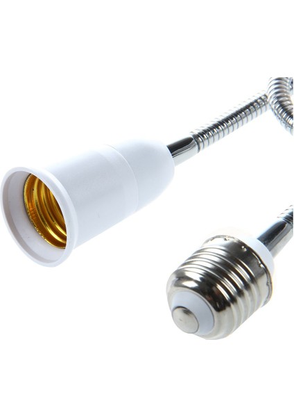 E27 - E27 Işıklı Lamba Ampulü Esnek Uzatma Adaptörü Dönüştürücü (BEYAZ,60CM) (Yurt Dışından) indirimleri