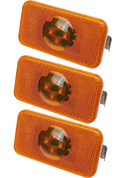 3x 24V Araba Kamyon LED Yan Işaretleyici Işık Amber Gösterge Lambası Kamyonlar Için 4 LED Fm/ (Yurt Dışından)