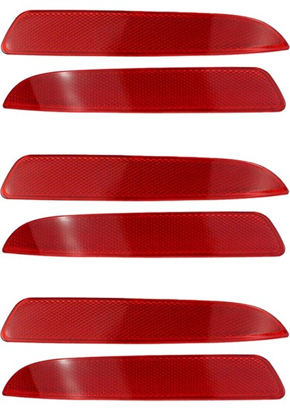 6x Araba Arka Tampon Işık Reflektörü Işık Uyarı Kuyruk Lambası X5 E70 2007 2008 2009 63217158949 63217158950 (Yurt Dışından)