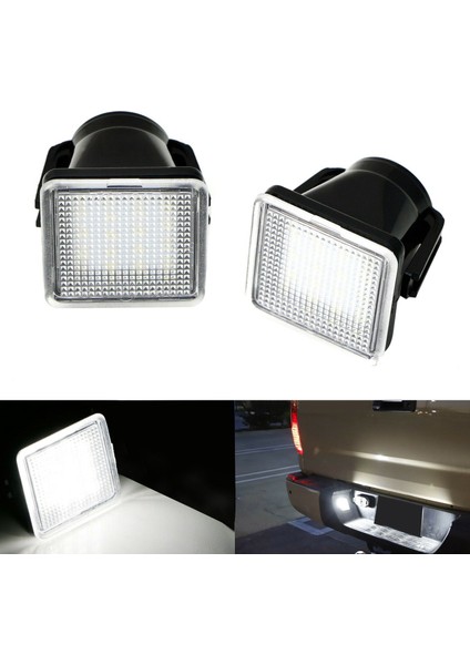 2x Beyaz Araba LED Plaka Işıkları - 14-19 (Yurt Dışından) fiyatları