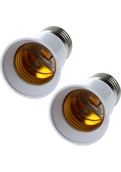 3x E27 - E27 Ampul Tutucu Gümüş Ton Beyaz Adaptör Genişletici (Yurt Dışından)