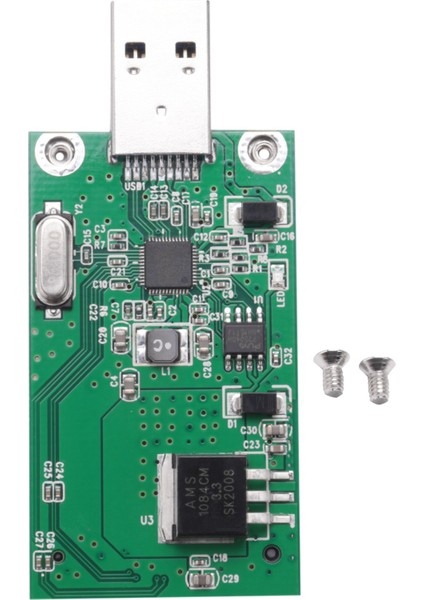 Msata - USB 3.0 Adaptör Kartı Msata SSD Adaptörü USB Disk Sürücüsü Dönüşüm Kartı (Yurt Dışından)