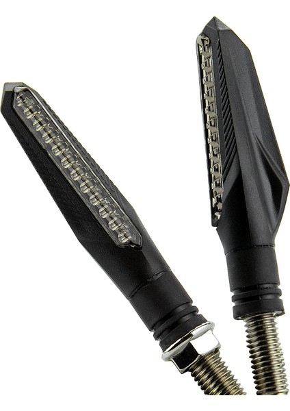 2 Adet Evrensel Motosiklet Scooter Modifiye 12V Dönüş Sinyali 12LED Modifiye Dönüş Sinyali (Yurt Dışından)