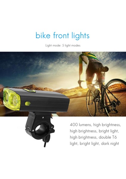 Bisiklet Işığı Alüminyum Alaşımlı Farlar Trompet Dağ Işıkları Gece Sürüş Şarj Edilebilir Farlar (Hoparlör Yok) (Yurt Dışından) fiyatları