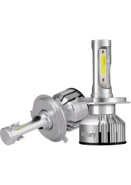 Infitary Araba H7 LED Koşu Işıkları Ampul 6500 K Hb3 Buğu Önleyici Far Otomatik Diyot Lambaları 9007 (Yurt Dışından)