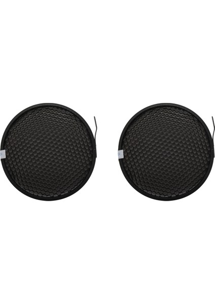 2x Fotoğraf Stüdyosu 16.8 cm 60 Derece Petek Izgara Için 7 Inç Standart Reflektör Difüzör Lamba Gölge Çanak (Yurt Dışından)