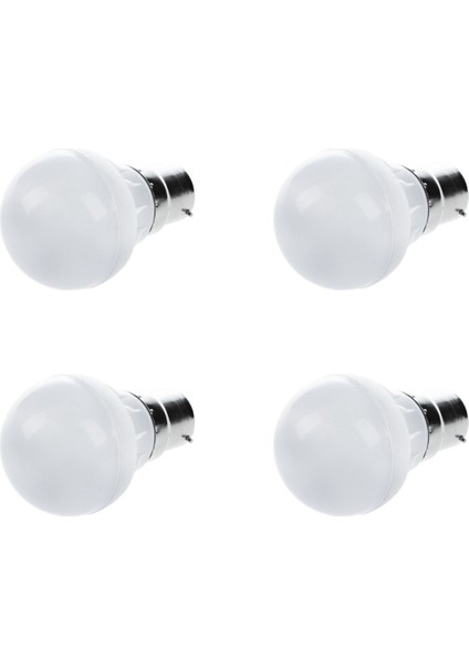 4x B22 Enerji Tasarruflu LED Ampul Işık Lambası 220V 3W Soğuk Beyaz Yeni Taklit Seramik) (Yurt Dışından)