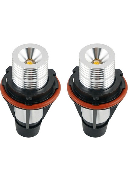 8000K Amber LED Melek Göz Işaretleyici Halo Ampuller LAMBALAR-E39 E53 E60 E63 E64 E66 E87 5 6 7 X3 X5 [4 Adet Paket] (Yurt Dışından)