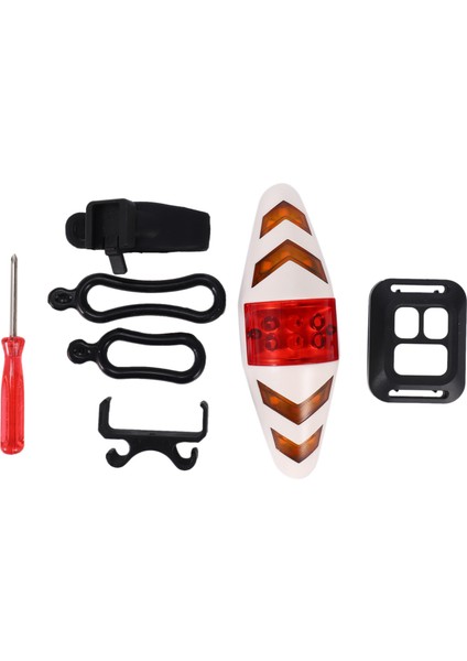 Bisiklet Dönüş Sinyali Kablosuz Uzaktan Dağ Bisikleti Arka Lambaları Bisiklet Işıkları Yanıp Sönen Farlar Beyaz (Yurt Dışından)