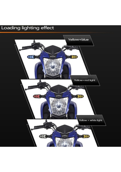 Motosiklet LED Sinyal Işık Gündüz Farları Çift Akan Sarı + Kırmızı Flaşör Göstergesi CG160 CB250 (Yurt Dışından) indirimleri