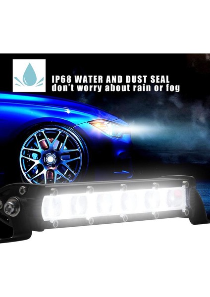 Arazi Araçları Için 6d Tek Sıralı LED Çalışma Işığı Göstergesi (Yurt Dışından)