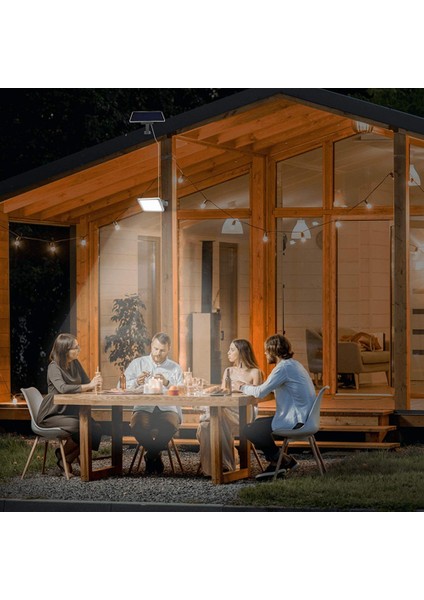 48 LED Güneş Işıkları Dış Mekan Güneş Enerjili Sundurma Işıkları Bahçe Lambası Ahır Garaj Duvar Yard Için Su Geçirmez Aydınlatma -Beyaz (Yurt Dışından) indirimleri