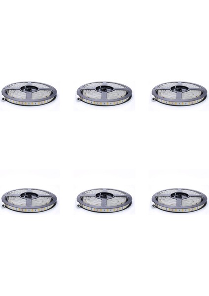 6x Esnek 5m Dc 12V 36W Smd 2835X300 IP20 Sıcak BEYAZ(3000K) LED Şerit Bant Işıkları (Yurt Dışından)