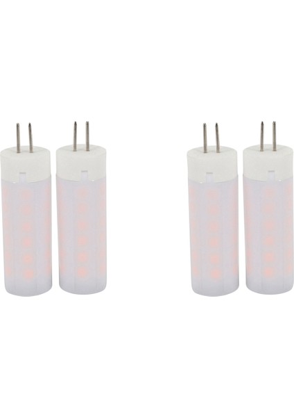4 Adet 3W 230 G4 LED Mısır Işıkları 36 Smd 2835 Alev Etkisi Sıcak Beyaz Dc 12V (Sıcak Beyaz, DC12V) (Yurt Dışından)